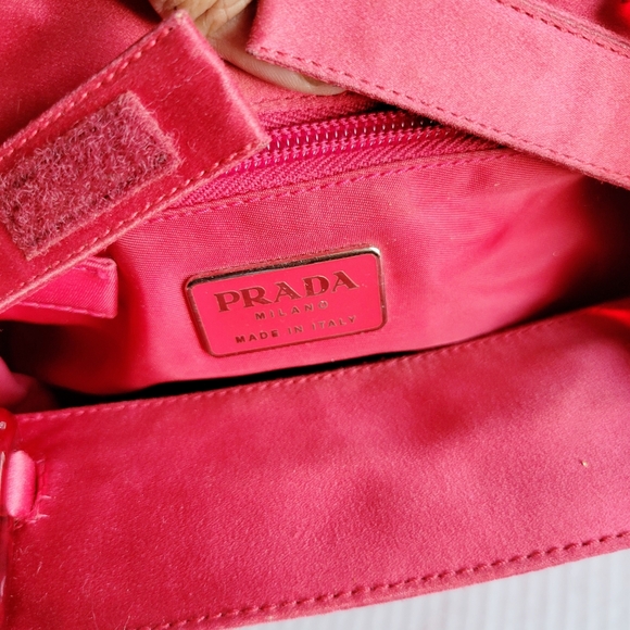 Prada Pink Satin Tote - Small - Picture 9 of 12